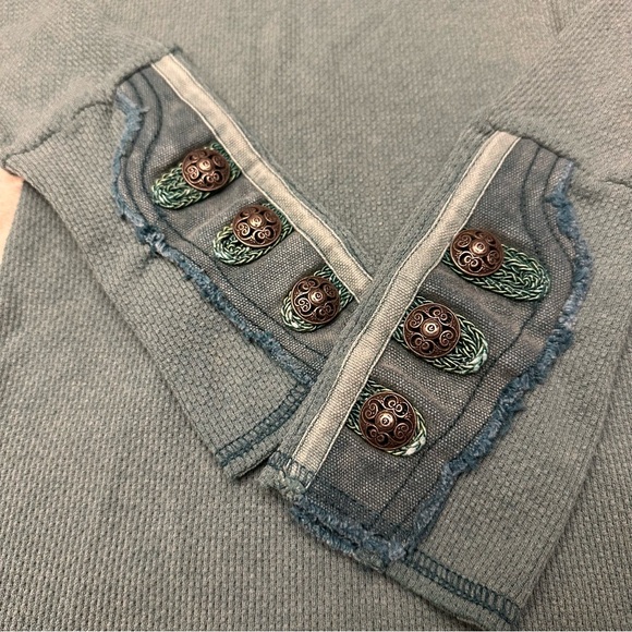 Free People Motor Cuff Thermal Cypress Green - Picture 6 of 7